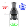 BikeMaster Valve Stem Aluminum 11.3mm Pair Silver
