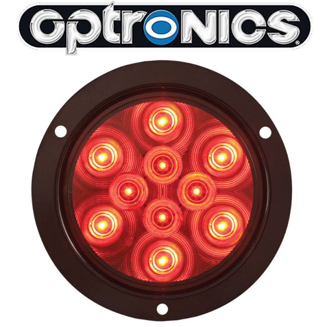 LED TAIL LIGHT 4IN FLANGE10 DIODES(10CS)