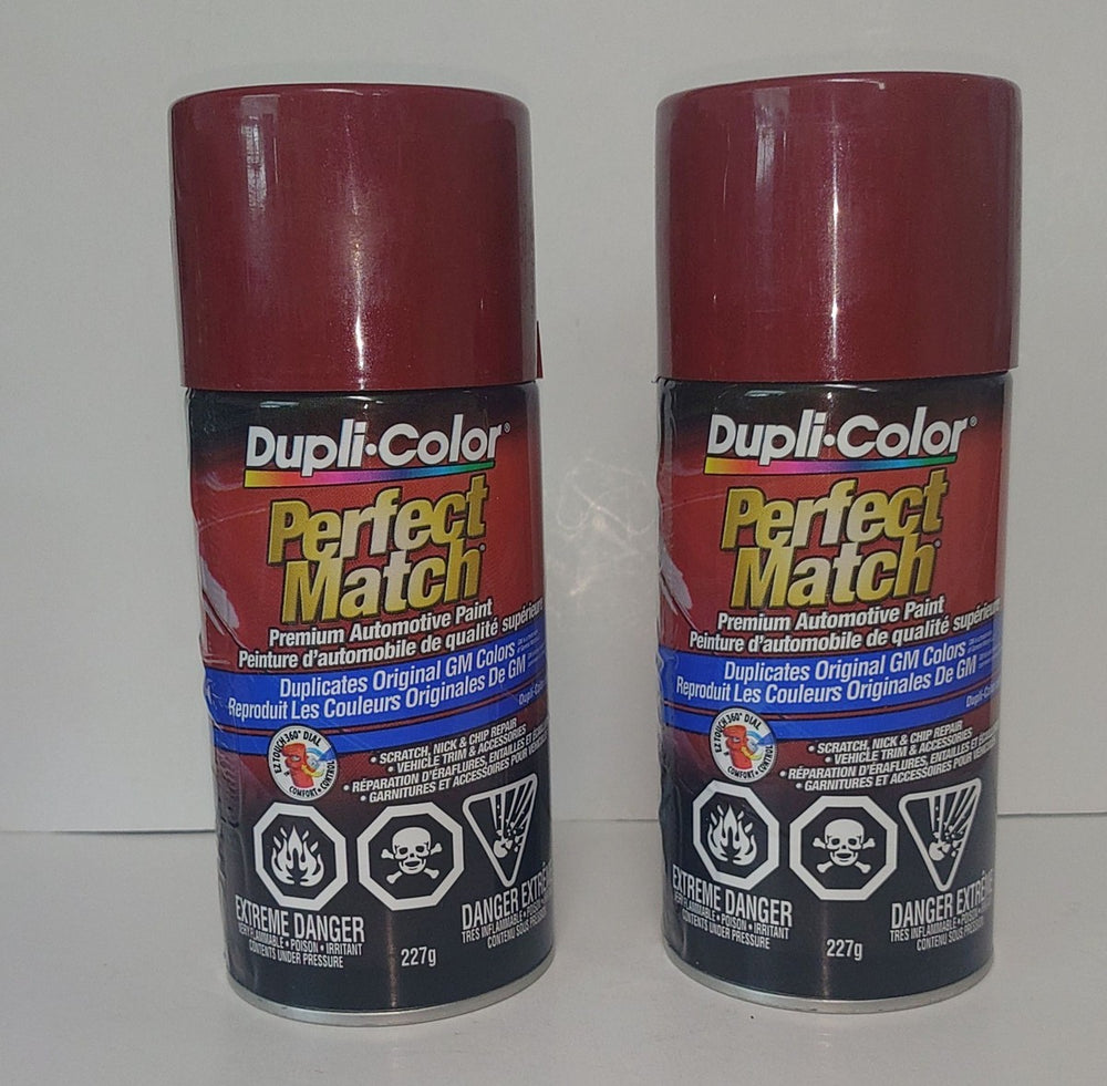 GENERAL MOTORS EXACTMATCH AUTOMOTIVE PAINT; RED METALLIC; 8 OZ. AEROSOL