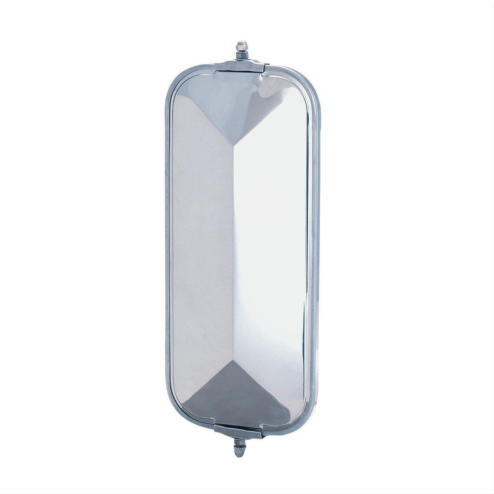 7IN X 16IN UNIVERSAL WEST COAST STAINLESS STEEL MIRROR HEAD W/PYRAMID BACK