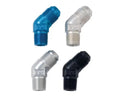 Fragola -8AN x 3/8 NPT 45 Degree Adapter - Black