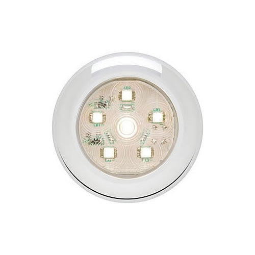 LED ROUND UTILITY; 6 DIODE; CLEAR;