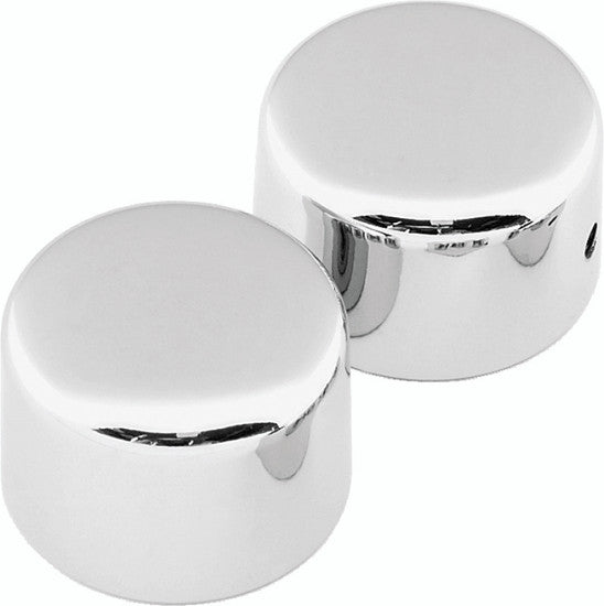 Bikers Choice 72-99 FLH/FLT / Softail / Wide Glide / 88-94 FXR Chrome Front Axle Cap Set