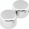 Bikers Choice 72-99 FLH/FLT / Softail / Wide Glide / 88-94 FXR Chrome Front Axle Cap Set