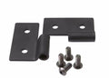 Lower Door Hinge Bracket for Set 1976-1983 Jeep CJ5, 1976-1986 Jeep CJ7, 1997-2006 Jeep Wrangler TJ, 1987-1995 Jeep Wrangler YJ Pair, Black Rampage