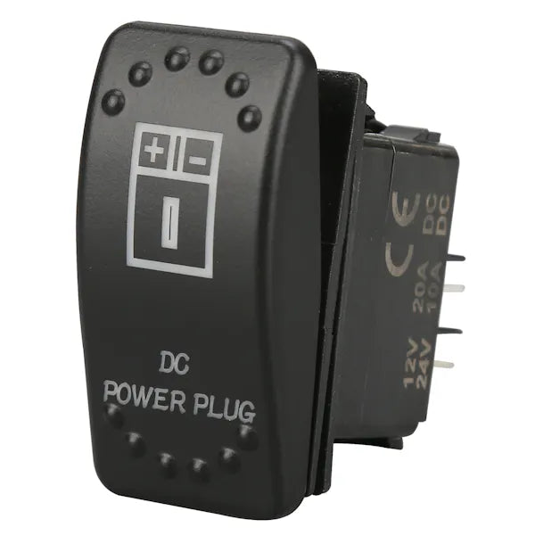 ~(0.1 lbs. 4X3X1)~ Rocker Switch - DC Power Plug