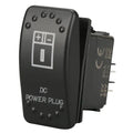 ~(0.1 lbs. 4X3X1)~ Rocker Switch - DC Power Plug