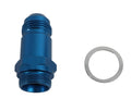 Fragola -10AN x 7/8-20 Male Adapter-Dual Feed - Black