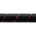 Vibrant -10 AN Two-Tone Black/Red Nylon Braided Flex Hose (2 foot roll)