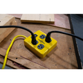 YELLOW JACKET 2177N METAL POWER BLOCK W/4 OUTLETS AND LIGHTED SWITCH 4FT CORD