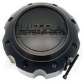 ALL SATIN BLK ULTRA WHEEL CAP 8-180
