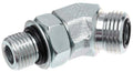 Gates Hydraulic Adapter Male Flat-Face O-Ring to Male O-Ring Boss 45 Deg