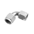 04 FEMALE TO FEMALE AN/JIC FLARE SWIVEL COUPLING 90 DEG RED&BLUE