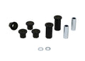 Control arm - lower outer bushing 6 Bushings 2 Tubes 2 Washers Grease
