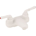 4" LAV W/ LVR HDLS WHT
