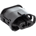 NAMZ V-Twin VROD Models OEM Headlight Connector w/Wire Seals & Terminals - Black (HD 72449-01)