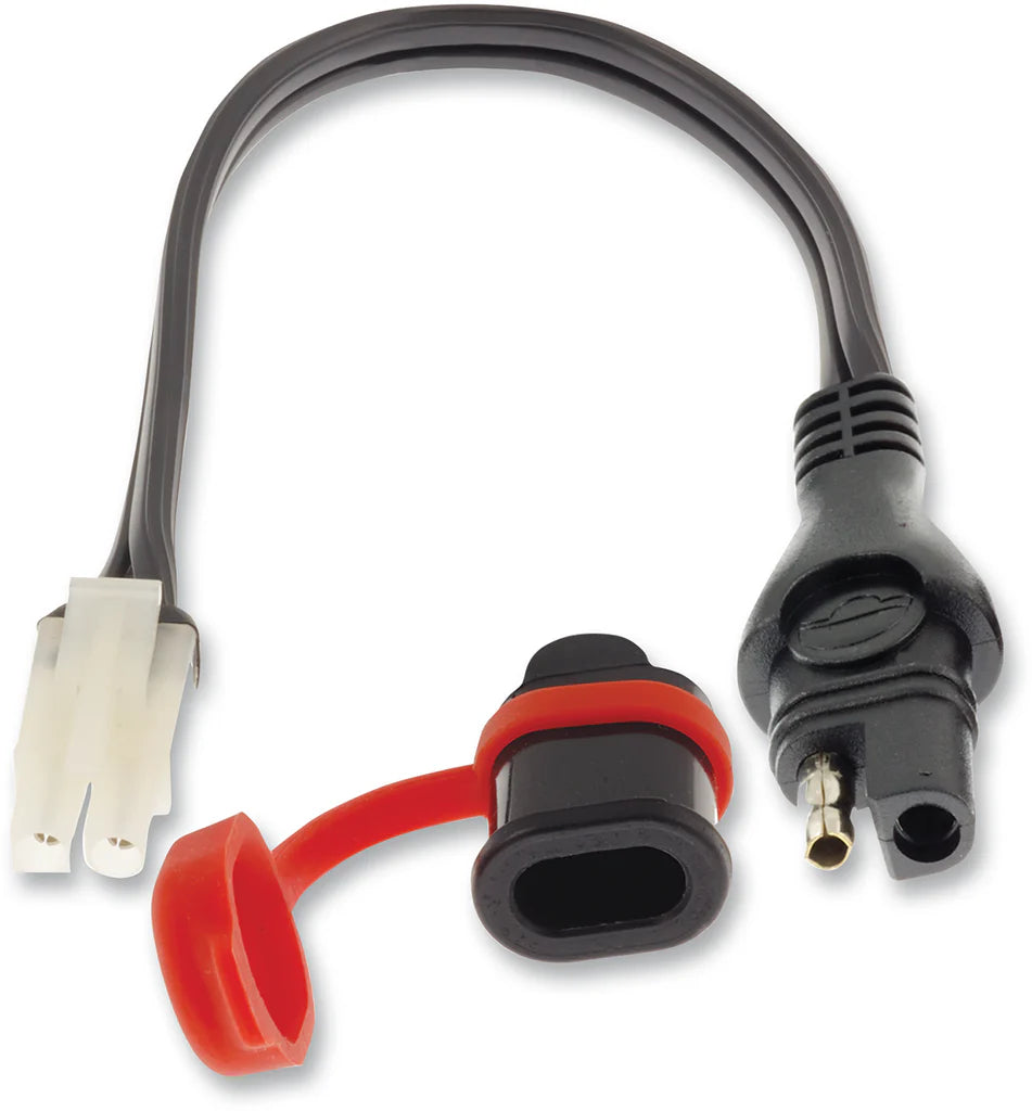 OPTIMATE CABLE ADAPTER BATTERY LEAD KET SOCKET TO SAE W/ WEATHERPROOF SEALING CAP