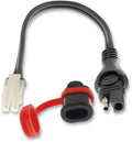 OPTIMATE CABLE ADAPTER BATTERY LEAD KET SOCKET TO SAE W/ WEATHERPROOF SEALING CAP
