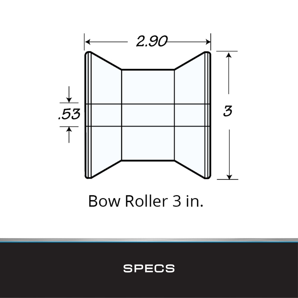 BOW ROLLER ASSEMBLY 3' AM