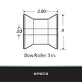 BOW ROLLER ASSEMBLY 3' AM