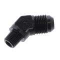 Fragola -8AN x 1/4 NPT 45 Degree Adapter - Black