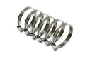 HPS Performance Stainless Steel Embossed Hose Clamps SAE 28 6pc Pack 1-9/16 - 2-1/4 (40mm-57mm)