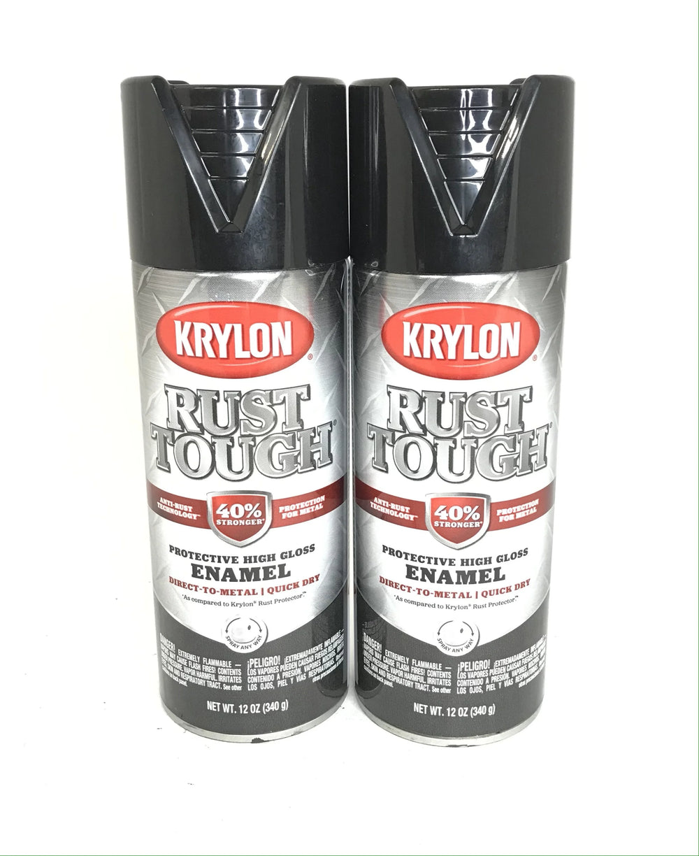 KRYLON RUST TOUGH GLOSS BLACK