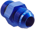 10 MALE TO 10 ORING PORT ADAPTER (HIGH FLOW RADIUS ORB) BLUE