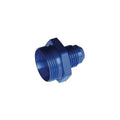 10 MALE TO 10 ORING PORT ADAPTER (HIGH FLOW RADIUS ORB) BLUE
