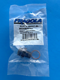 Fragola -10AN O-Ring x 3/8 NPT Adapter - Black