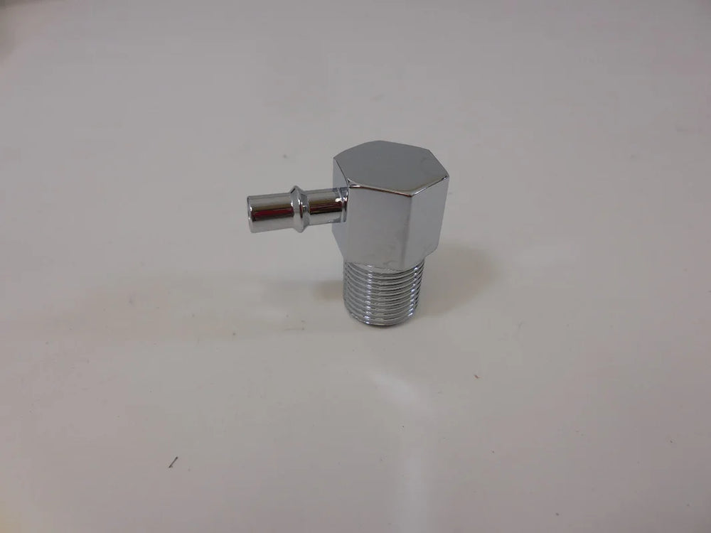 CHROME ALUMINUM FITTING 1/2' NPT MA