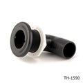 1 1/2IN 90 DEGREE BARBED THRUHULL BLACK