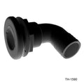 1 1/2IN 90 DEGREE BARBED THRUHULL BLACK