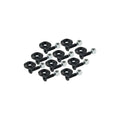Countersunk Bolts 1/4in w/ 1in Washer Blk 10pk