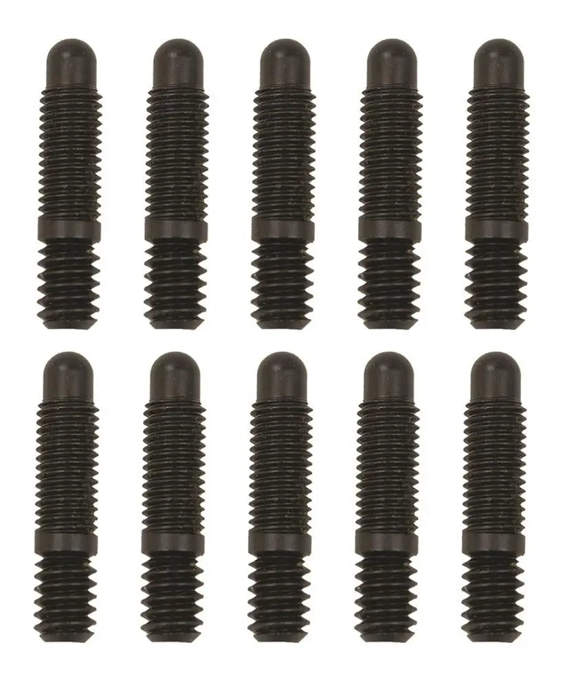Moroso Bullet Nose Black OX Studs - 1/4-20 X 1/4-28 X 1 3/16 (10 Pack)