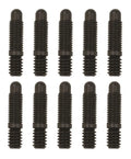 Moroso Bullet Nose Black OX Studs - 1/4-20 X 1/4-28 X 1 3/16 (10 Pack)