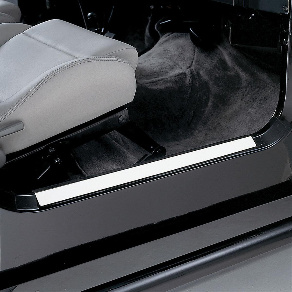 Door Sill Protector: 1997-2006 Jeep Wrangler; Entry Guard; black