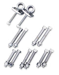 Bikers Choice 37-72 Big Twin Chrome Axle Adjusters Replaces H-D 41576-36 Pr