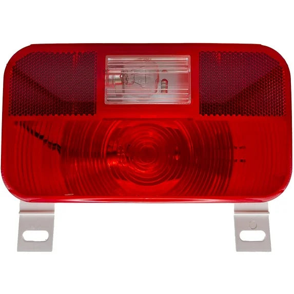 INCANDESCENT RECTANGULAR LICENSE LIGHT & BRACKET & BACKUP WITH REFLEX