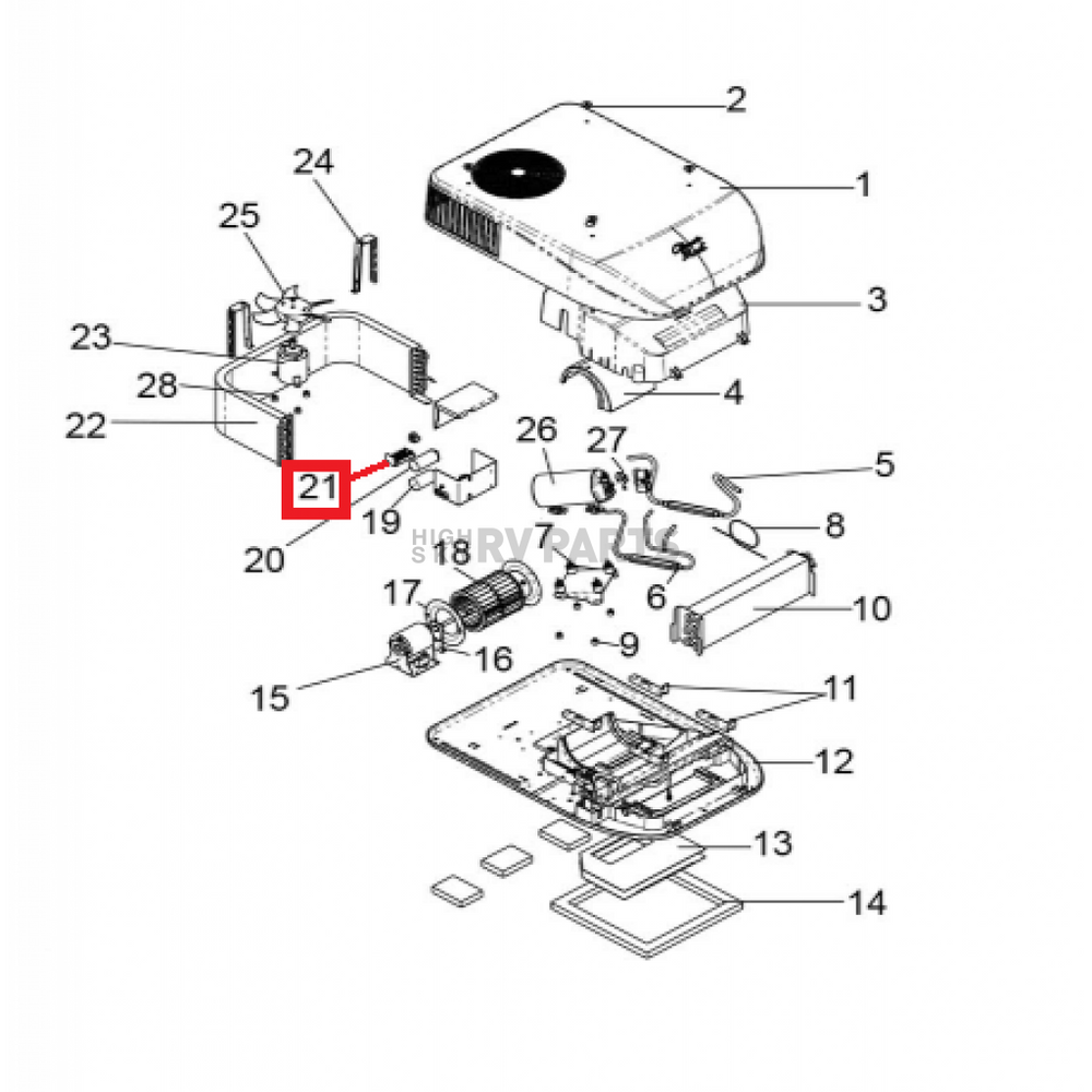 COLEMAN RVP auto part
