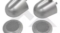 Set of 2, Plastic, Silver Tweeter Covers for Select 07-10 Jeep JK Wrangler RT Off Road