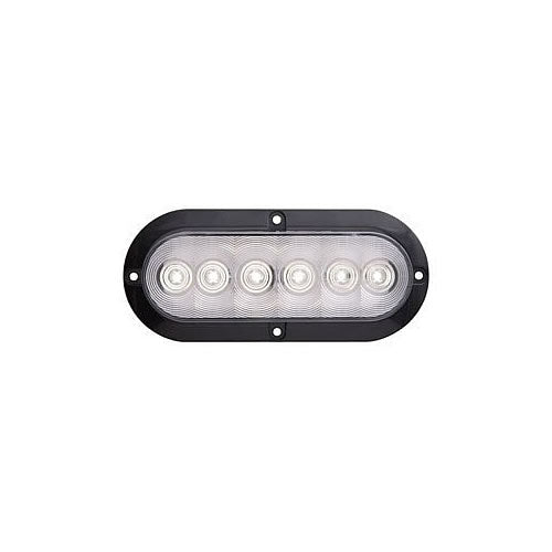 6 LED UTIL BACK UP;6IN OVAL;FLANGE;