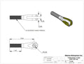 1/2in-20 Threaded Clevis 1/4in Slot - 3/8in Bolt