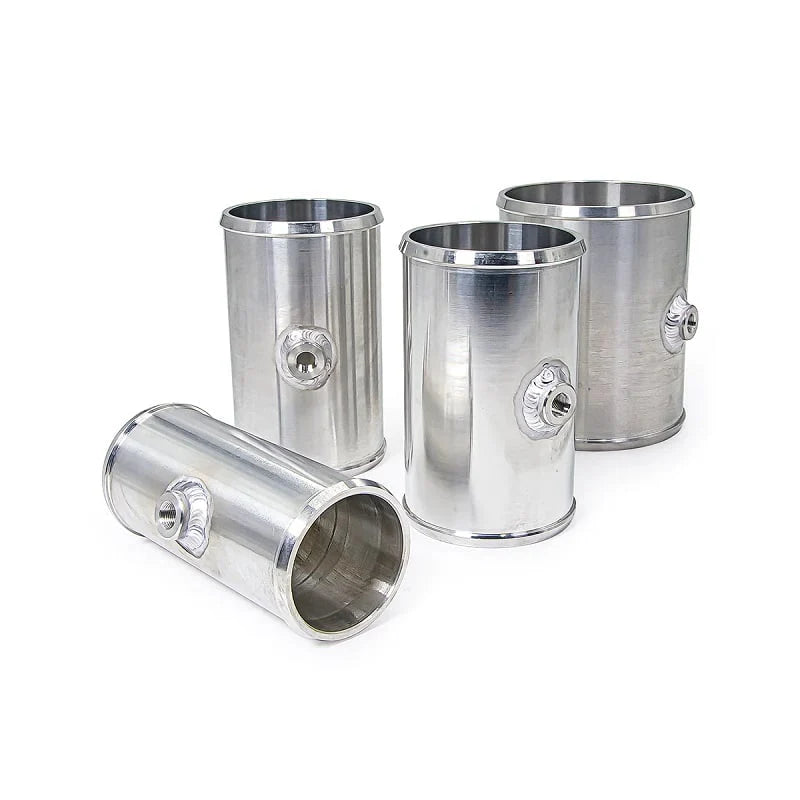 2.0 IN OD X 5 IN L ALUMINUM COUPLER W/ 1/8 IN NPT BUNG