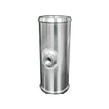 2.0 IN OD X 5 IN L ALUMINUM COUPLER W/ 1/8 IN NPT BUNG