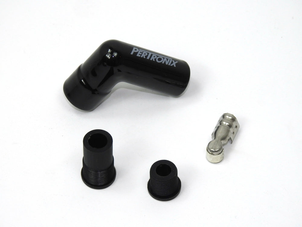 BLACK CERAMIC SPARK PLUG 90 DEG BOOT