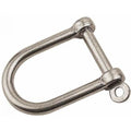 STAINLESS (316) WIDE D SHACKLE 3/8