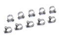 HPS Performance SAE #14 Stainless Steel 5/16 Fuel Injection Hose Clamps 10pc Pack (13mm - 15mm)