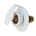 WATER INLET 23/4IN PLASTIC FLANGE WHITE LEADFREE BULK