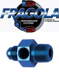 Fragola Inline Gauge Adapter -8AN x 3/8 NPT